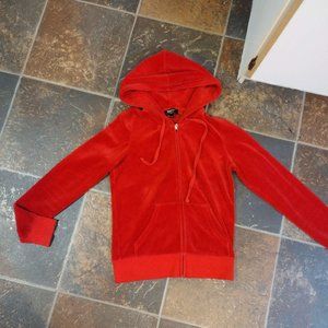 Juicy Couture Red Zip Up Jacket Hoodie
